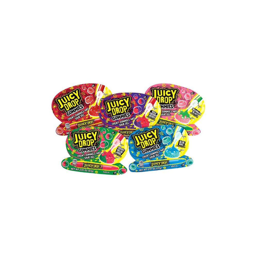 Juicy Drop Gummies 57g, clip strip