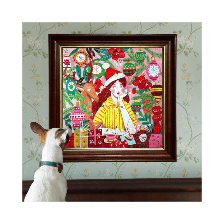 Ms. Santa's Reindeer eeboo Puzzle 500 pcs