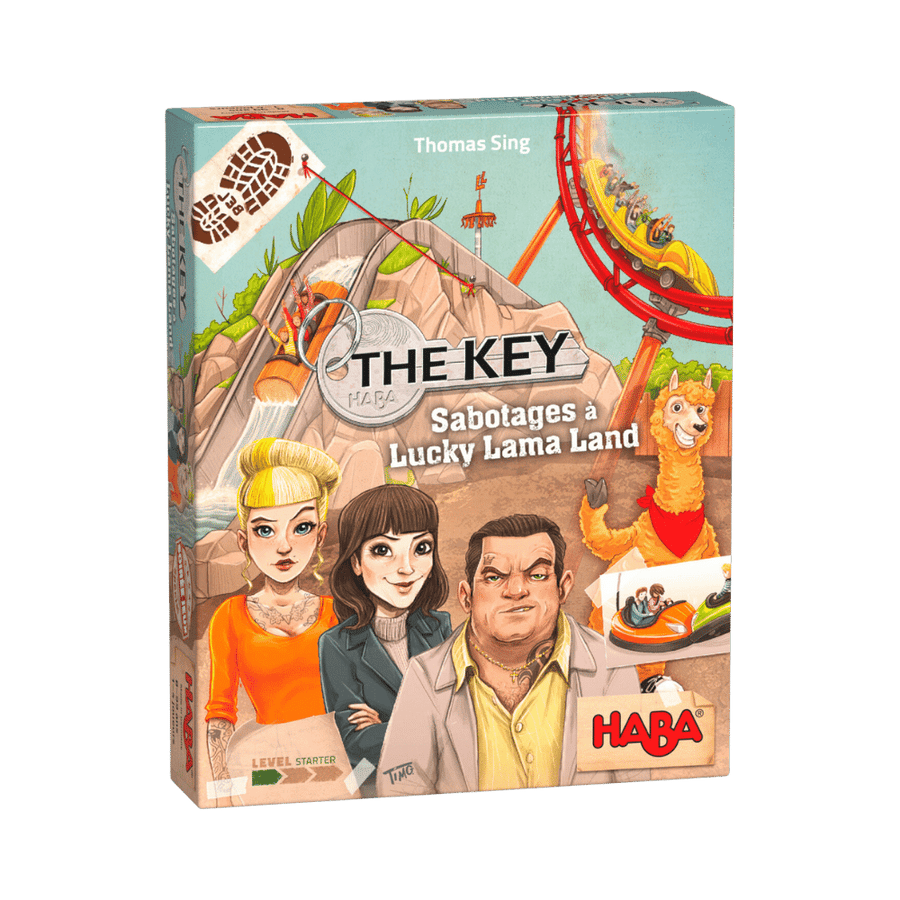 The Key: Sabotages à Lucky Lama Land, jeu de société d'enquêtes