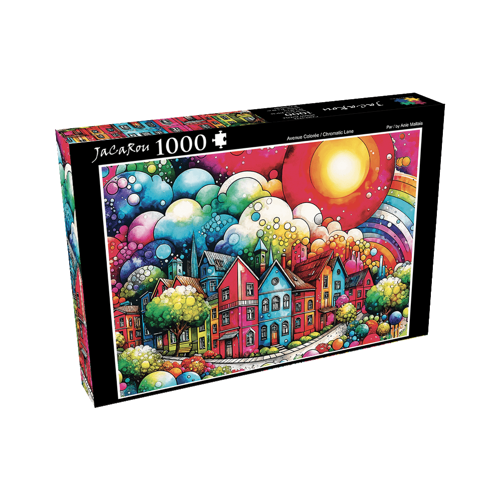 Avenue colorée | Chromatic Lane casse-tête JACAROU Puzzle 1000 pcs