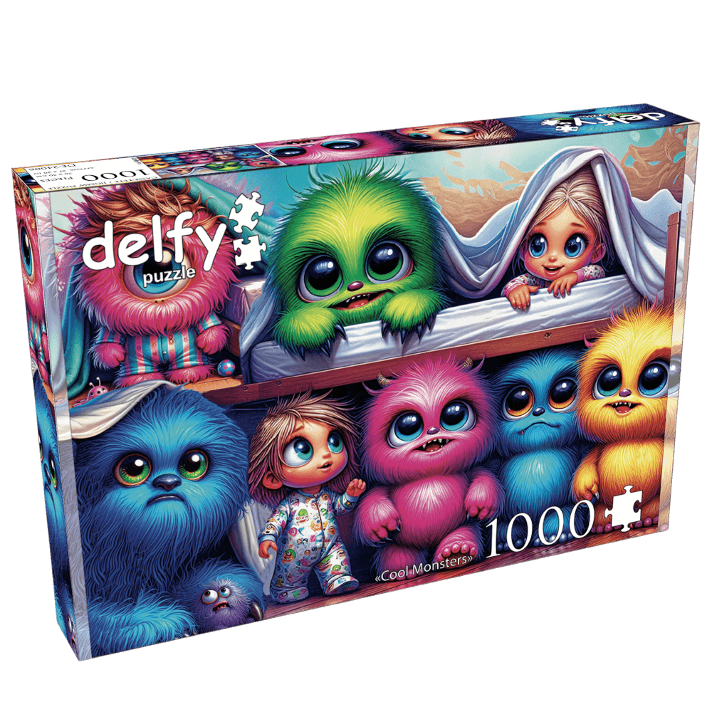 Cool Monsters Casse-tête DELFY Puzzle 1000 pieces
