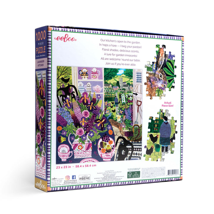 Lavender Kitchen eeBoo square puzzle 1000 pcs Achat en ligne à L'As des jeux