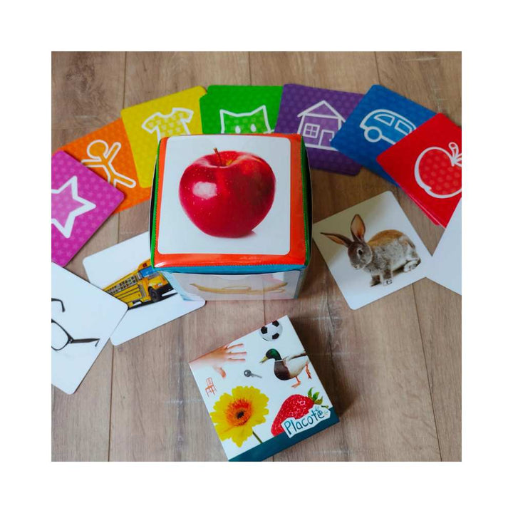 Le dé des premiers mots: jeu éducatif pour enfants 6 mois +