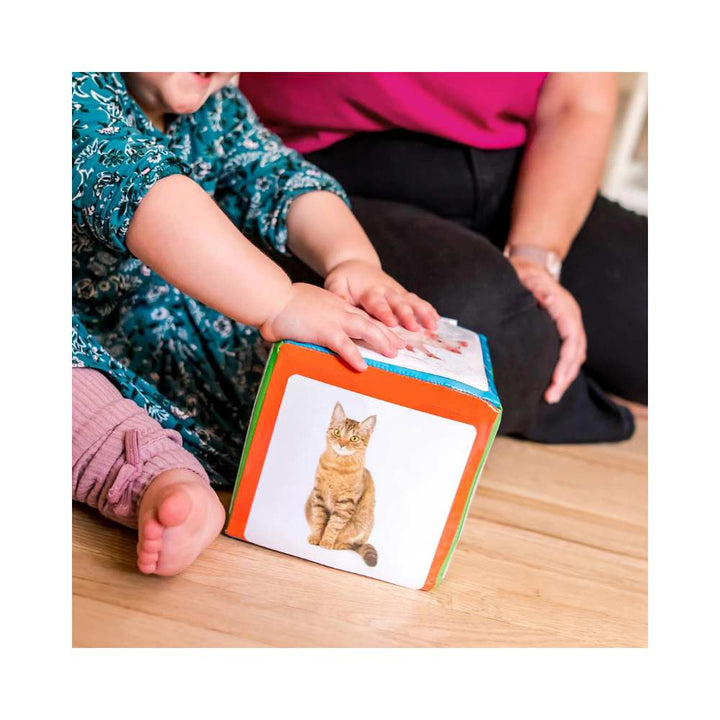Le dé des premiers mots: jeu éducatif pour enfants 6 mois +