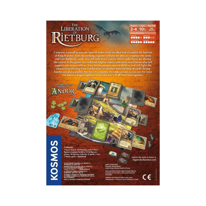 Legends of Andor: The Liberation Of Rietburg, jeu de société coopératif - version anglaise - Achat en ligne
