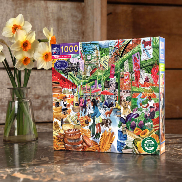 London Market eeBoo square puzzle 1000 pcs Achat en ligne à L'As des jeux