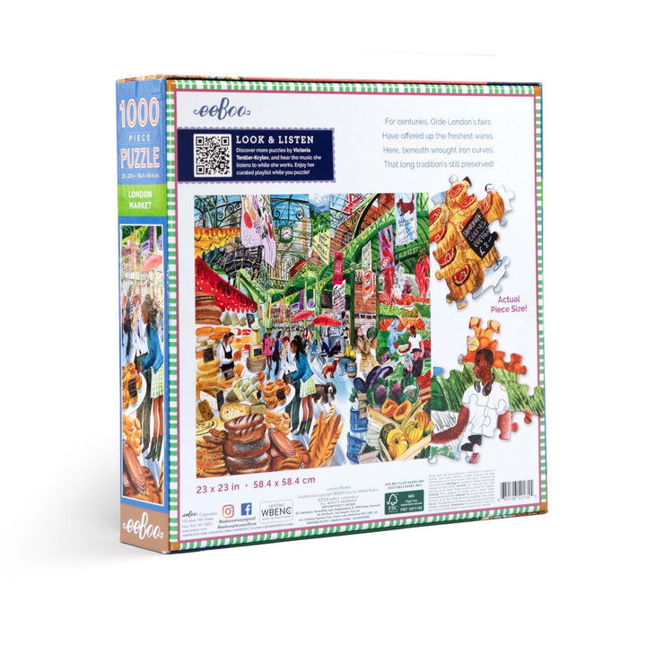 London Market eeBoo square puzzle 1000 pcs Achat en ligne à L'As des jeux