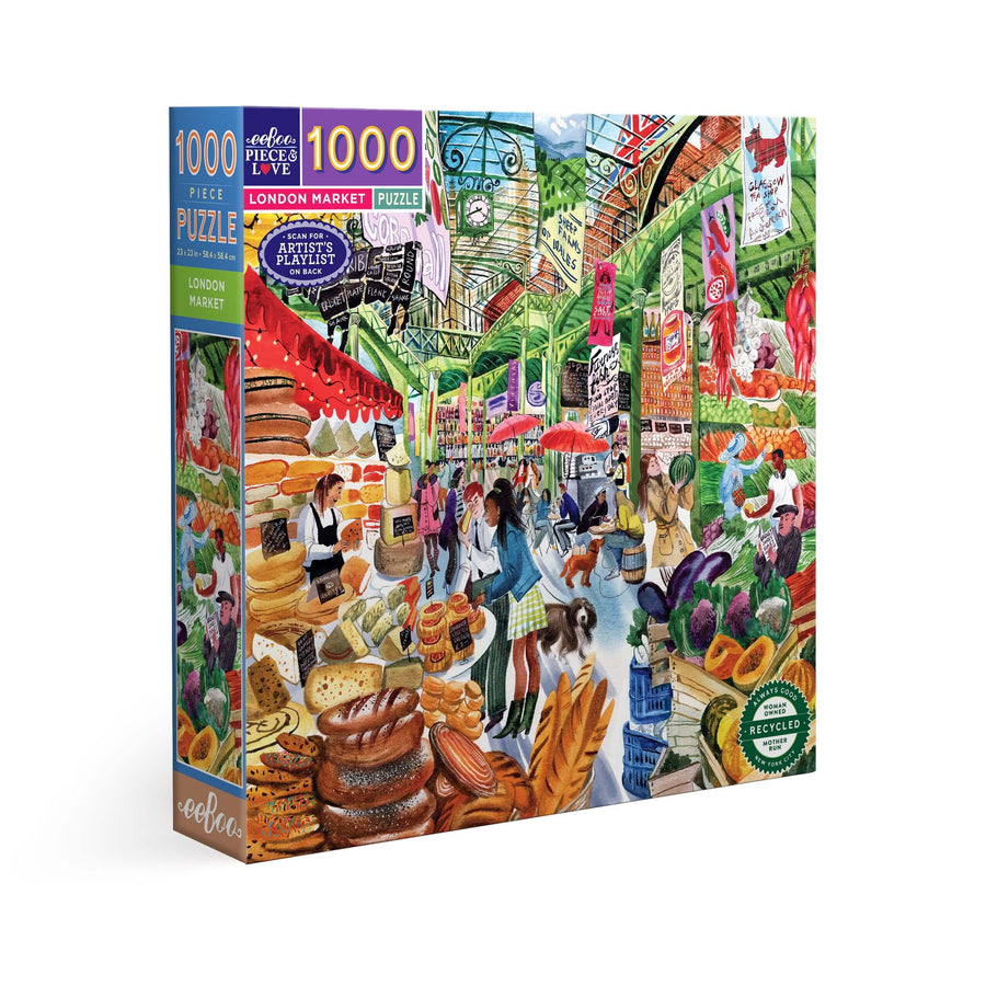 London Market eeBoo square puzzle 1000 pcs Achat en ligne à L'As des jeux