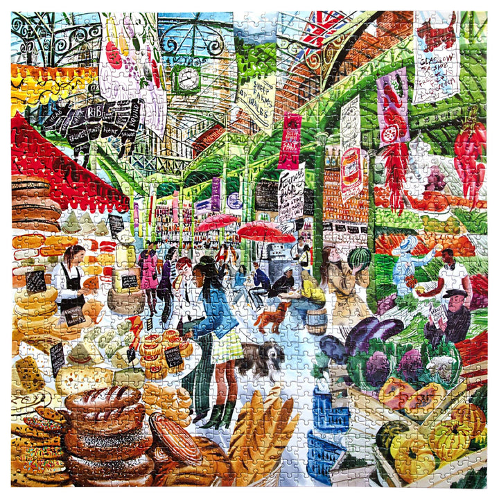 London Market eeBoo square puzzle 1000 pcs Achat en ligne à L'As des jeux