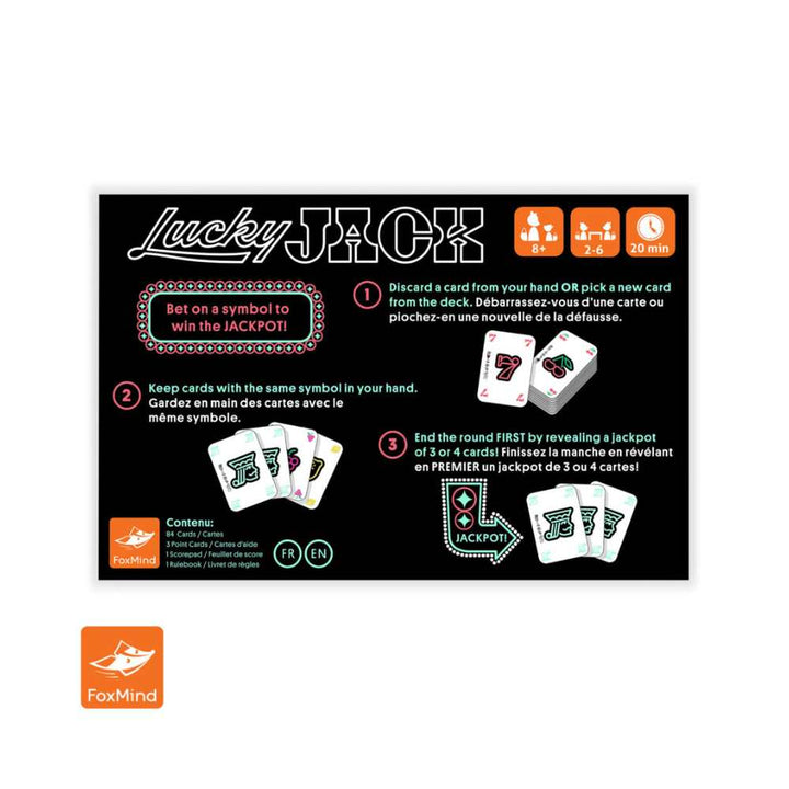 Lucky Jack jeu de cartes familial - Achat en ligne à L'As des jeux