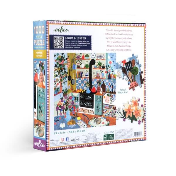 Morning Kitchen eeBoo square puzzle 1000 pcs Achat en ligne à L'As des jeux