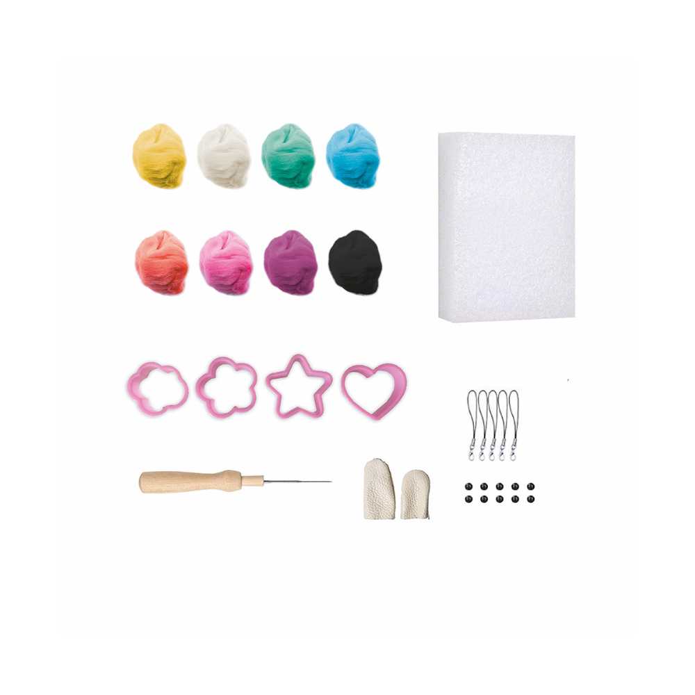 Moyen coffret de laine cardée kawaii: bricolage|Achat en ligne Canada