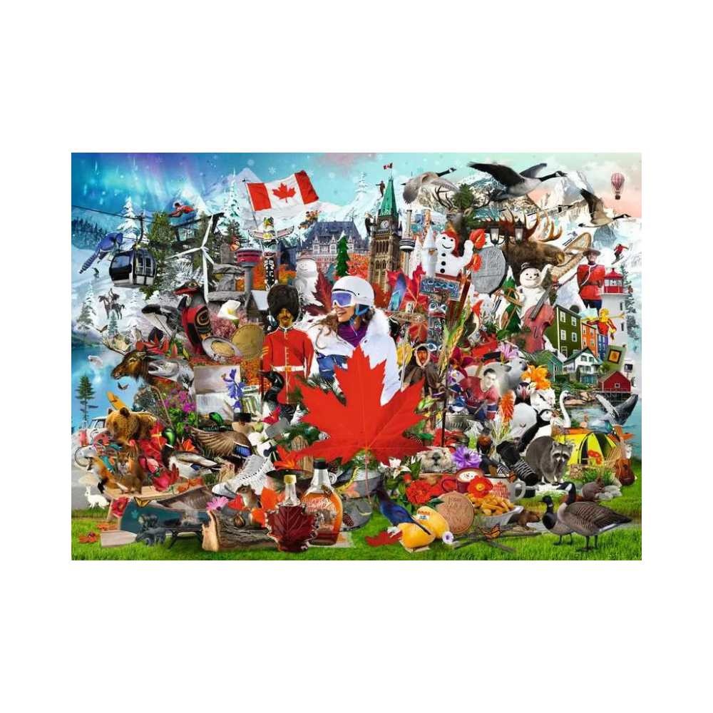 Puzzle Ravensburger Collection canadienne: Oh, Canada! 1000 pcs