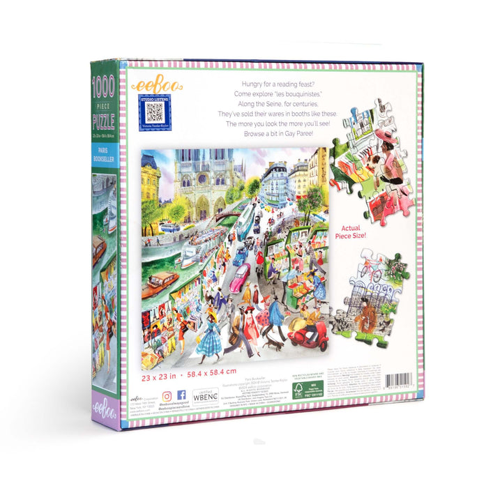Paris Bookseller eeBoo puzzle 1000 pcs Achat en ligne à L'As des jeux
