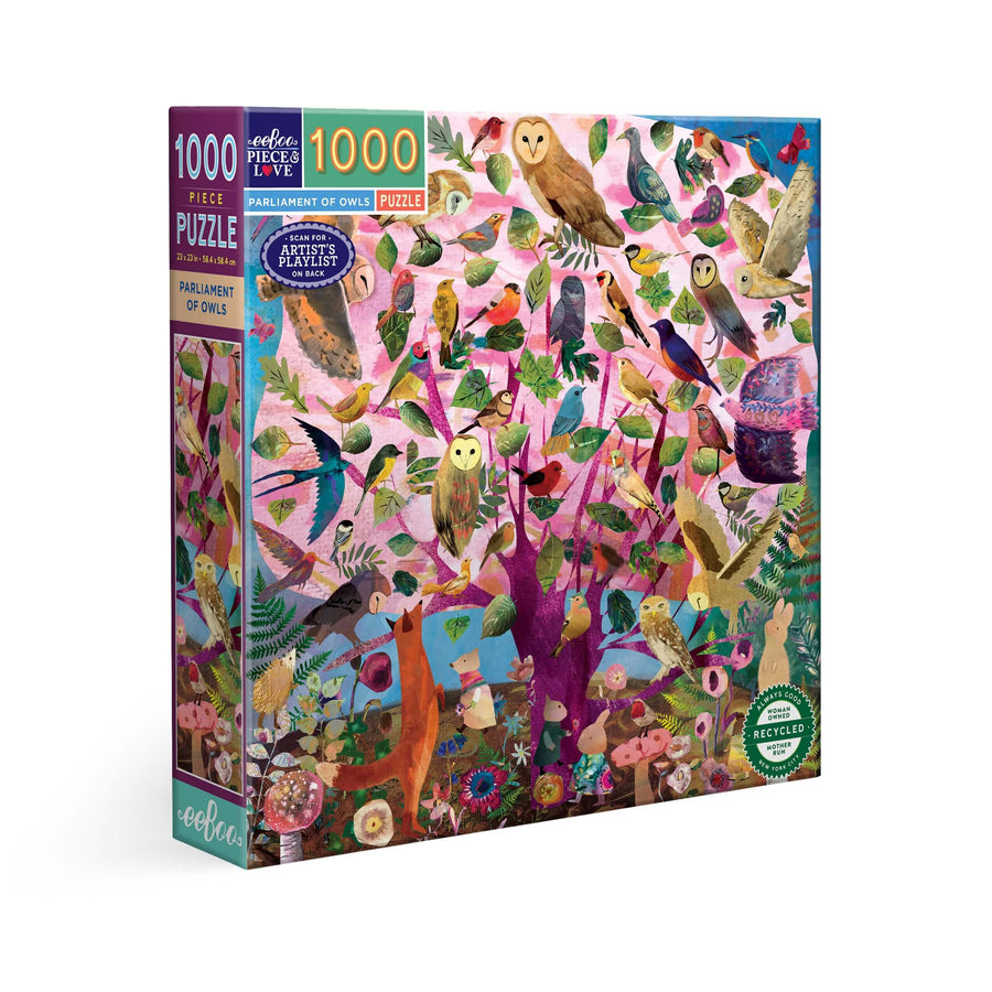 Parliament of Owls eeBoo square puzzle 1000 pcs Achat en ligne à L'As des jeux