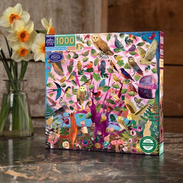 Parliament of Owls eeBoo square puzzle 1000 pcs Achat en ligne à L'As des jeux