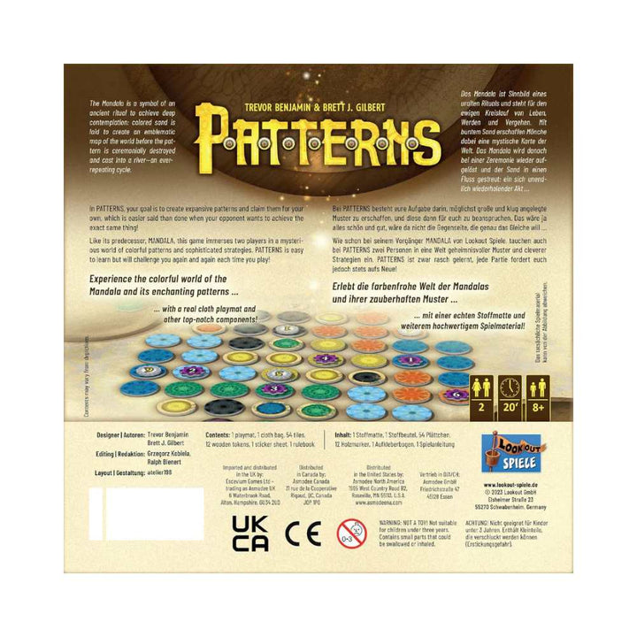 Patterns - A mandala game for two: jeu de société | Achat en ligne
