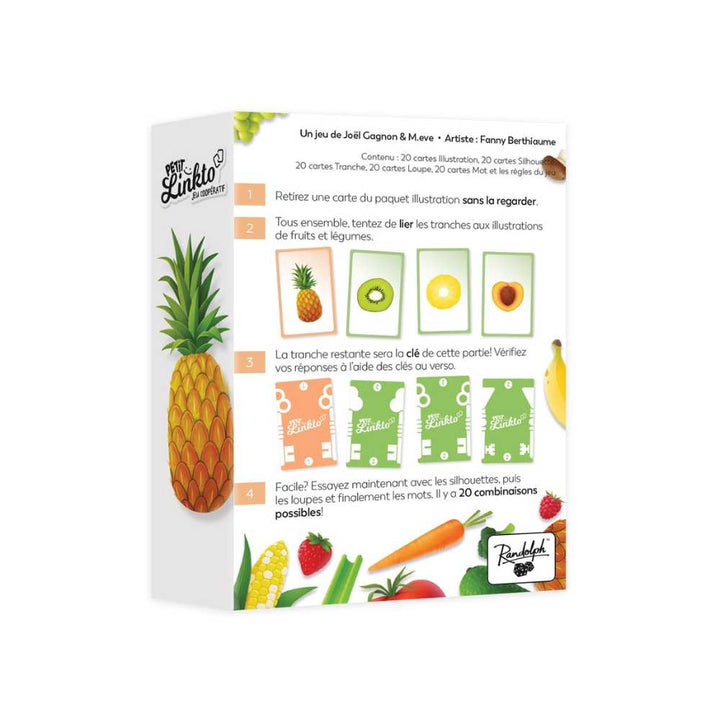 Petit Linkto: Fruits & légume, jeu de société coop pour enfants 2 ans