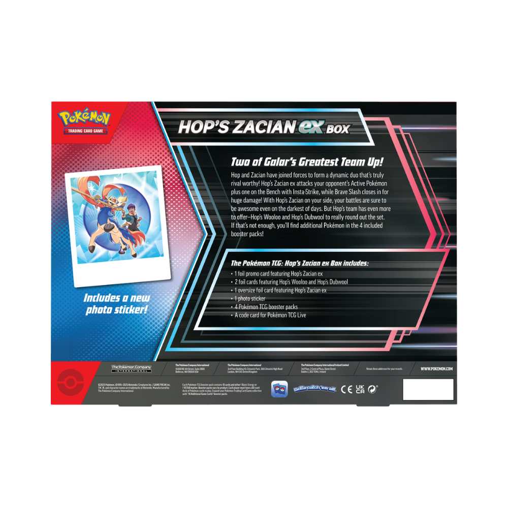 Pokémon: ex Box - Hop's Zacian - Achat en ligne à L'As des jeux