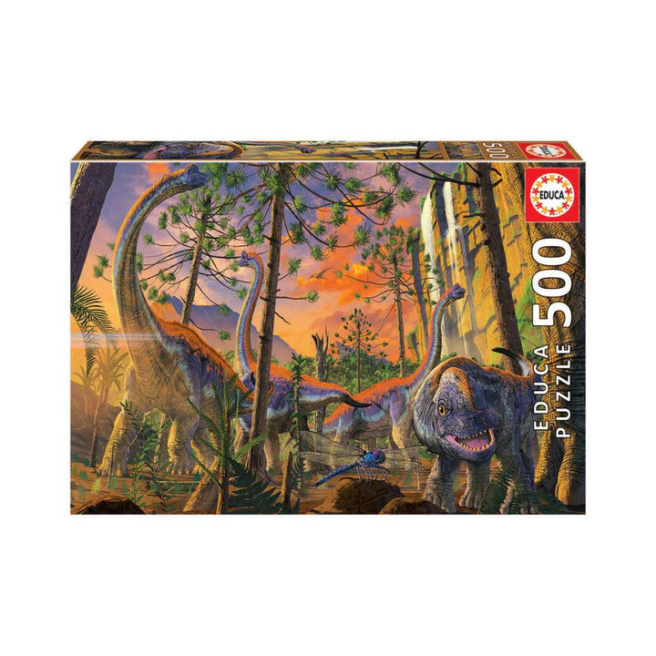 Puzzle Educa 500: Curieux dinosaures, Vincent Hie | Achat en ligne 