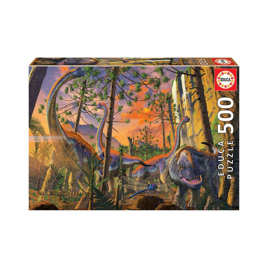 Puzzle Educa 500: Curieux dinosaures, Vincent Hie | Achat en ligne 