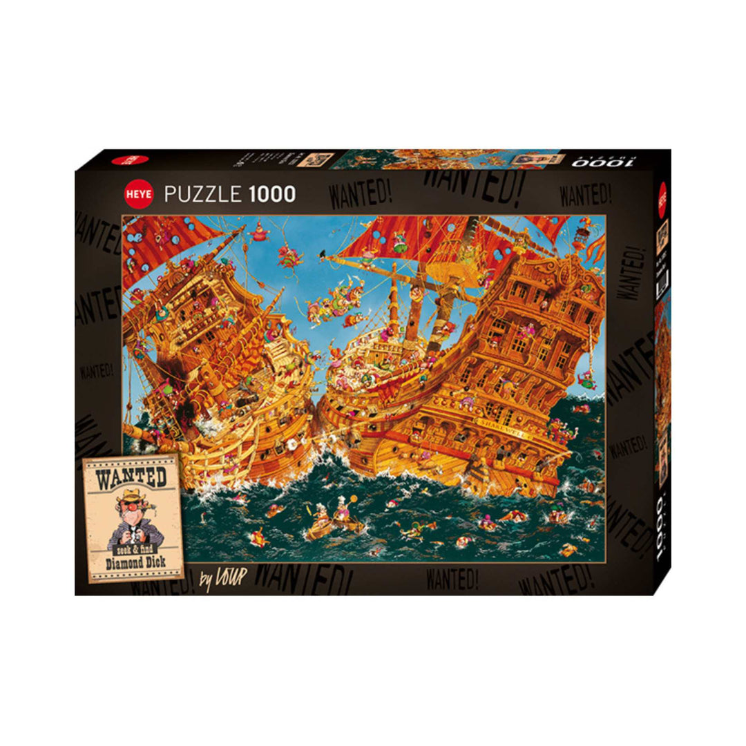Puzzle Heye Diamond Dick : Wanted (1000 pcs) - Achat en ligne Canada