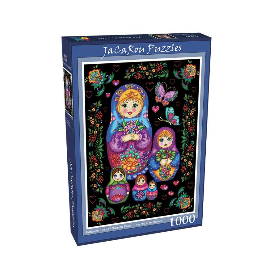 Puzzle JaCaRou Poupées russes d'Anie Maltais 1000 pcs