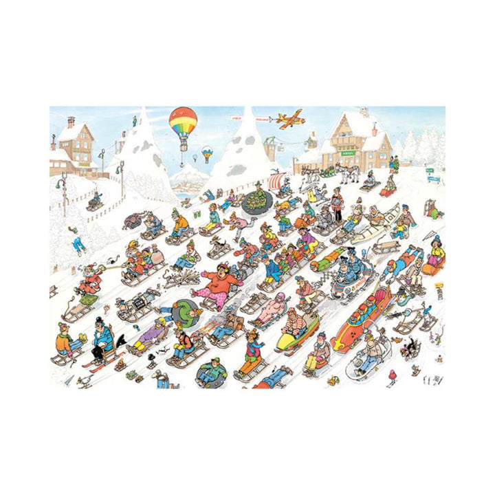 Puzzle Jumbo Descente effrénée à la montagne Jan van Haasteren  1000