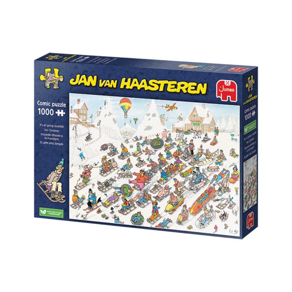 Puzzle Jumbo Descente effrénée à la montagne Jan van Haasteren  1000