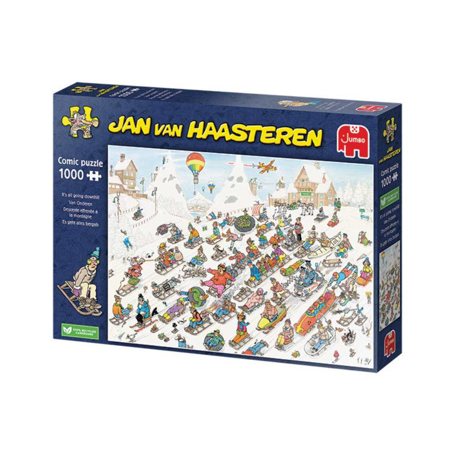 Puzzle Jumbo Descente effrénée à la montagne Jan van Haasteren  1000