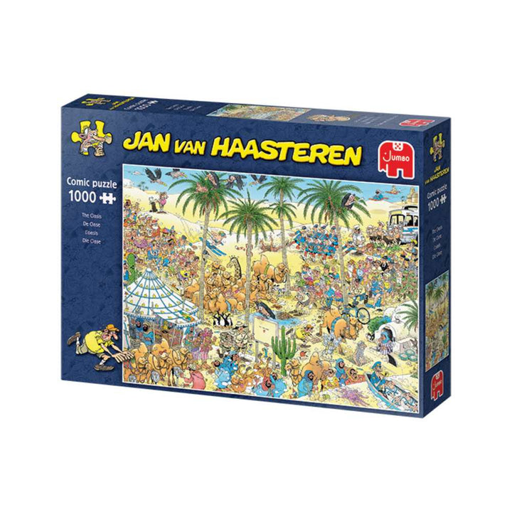Puzzle Jumbo L'oasis de Jan van Haasteren 1000 pcs