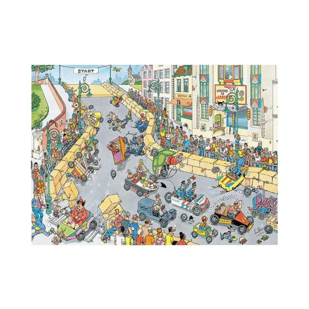 Puzzle La course de boîtes à savon de Jan van Haasteren 1000 pcs
