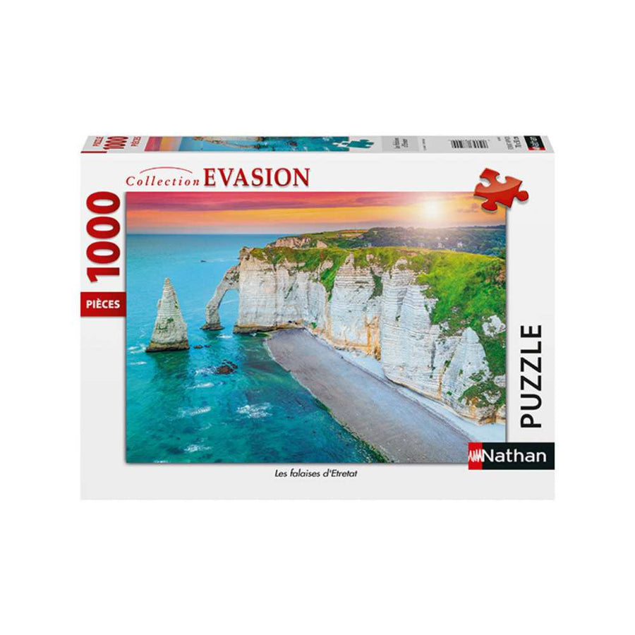 Puzzle Nathan Collection Evasion: Les falaises d'Etretat 1000 pcs