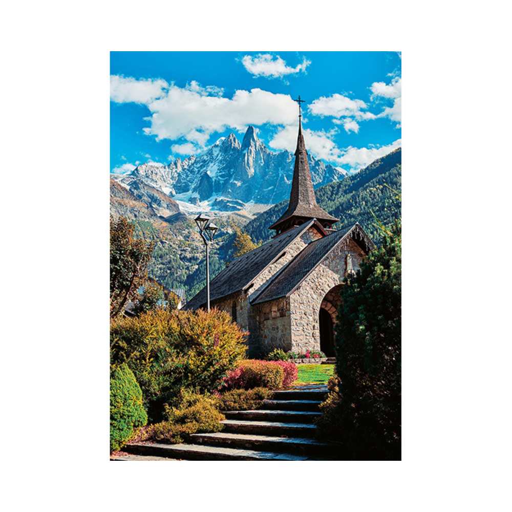 Puzzle Nathan Des racines et des ailes: La chapelle des Praz 1000