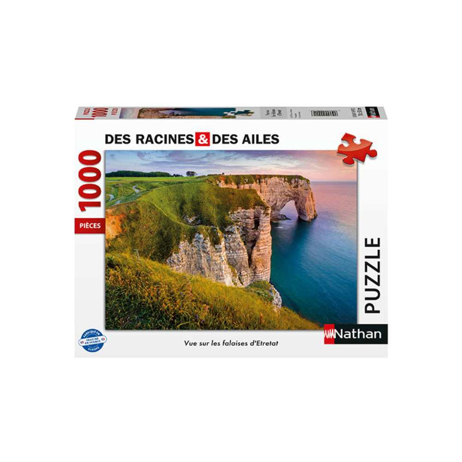 Puzzle Nathan Des racines et des ailes: Vue sur les falaises d'Etretat