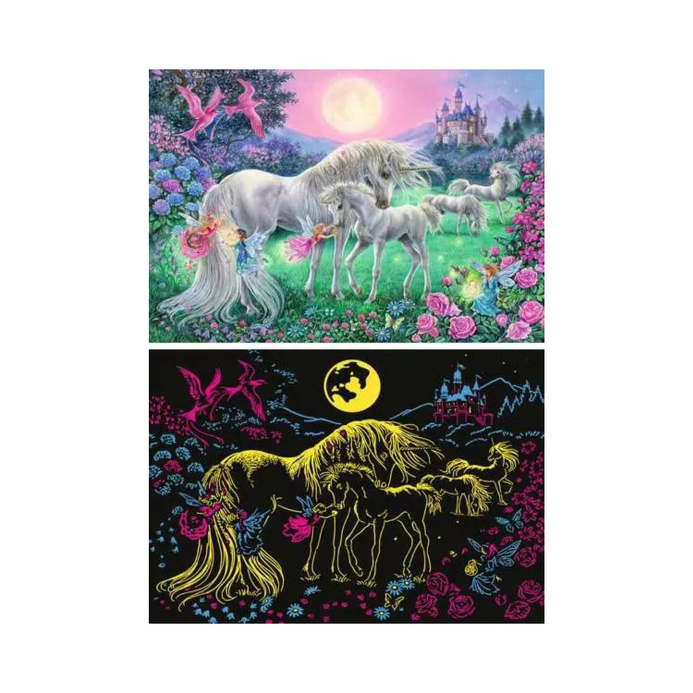 Puzzle Ravensburger Color Star Line:Unicorns in the Moonlight - Achat en ligne Canada