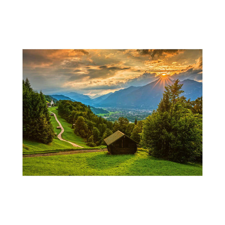 Puzzle Schmidt Coucher de soleil sur le village de Wamberg-Achat en ligne Canada