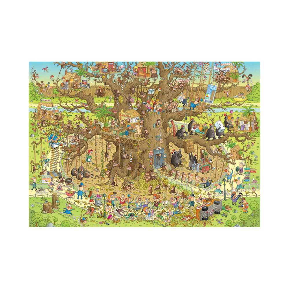 Puzzle Heye Collection Funky Zoo Monkey Habitat Marino Degano 1000 pcs