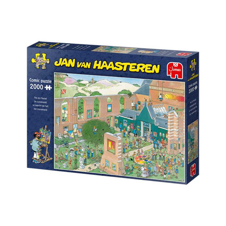 Puzzle Jumbo The Art Market de Jan van Haasteren de 2000 pcs