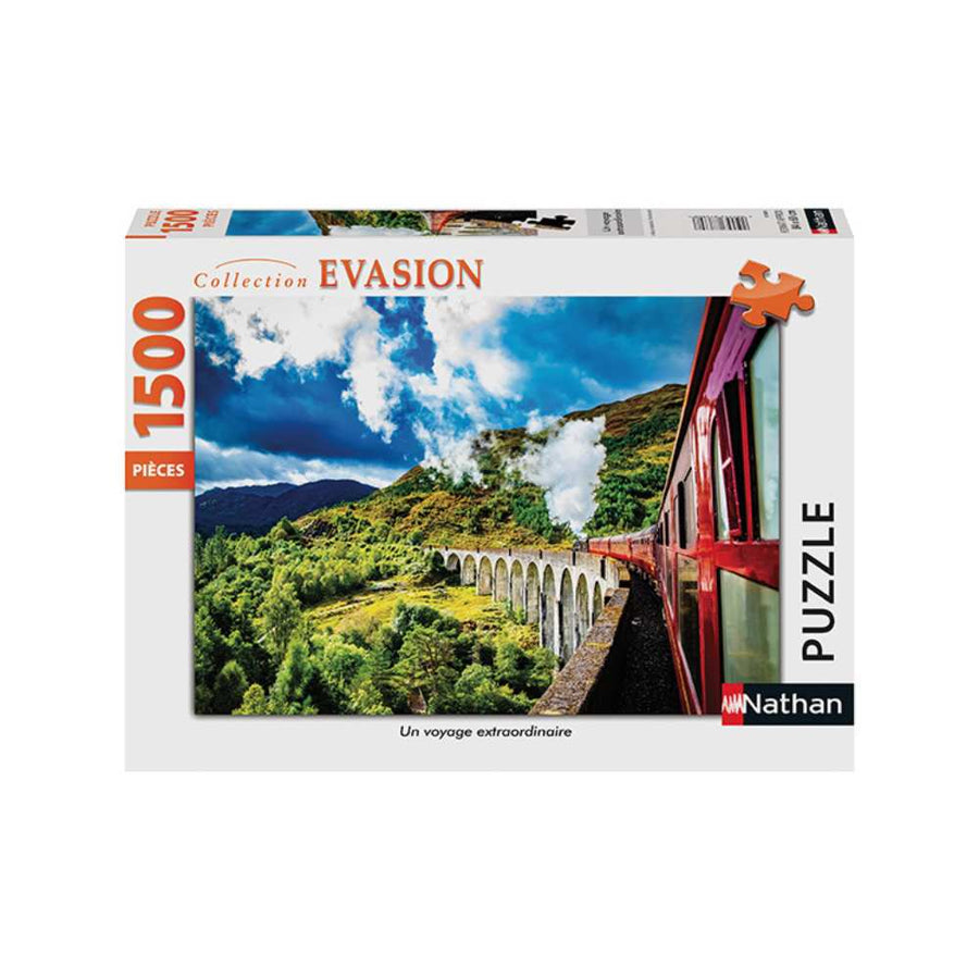 Puzzle Nathan Collection Evasion: Un voyage extraordinaire de 1500 pcs
