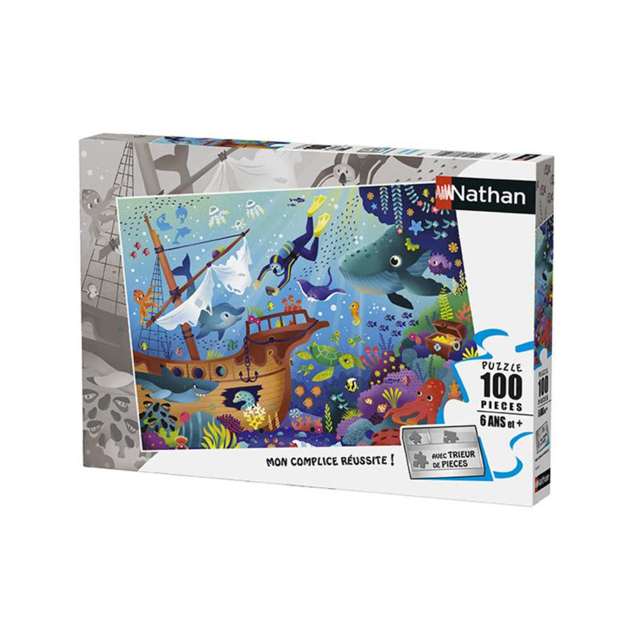 Puzzle Nathan Le monde sous-marin 100 pcs