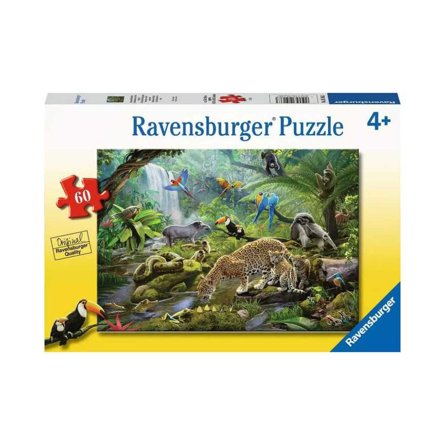 Puzzle enfants Ravensburger Rainforest Animals 60 pcs - Achat en ligne Canada