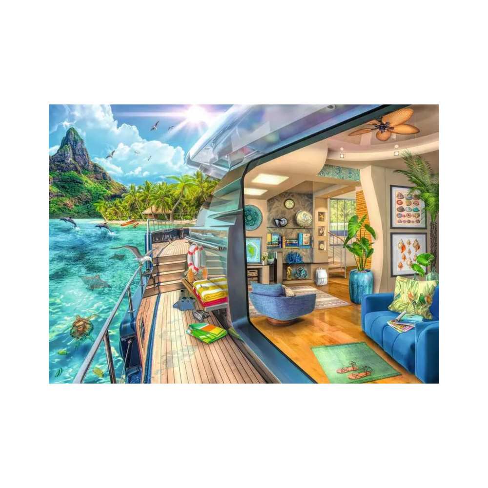Puzzle Ravensburger Tropical Island Charter 1000 pcs - Achat en ligne