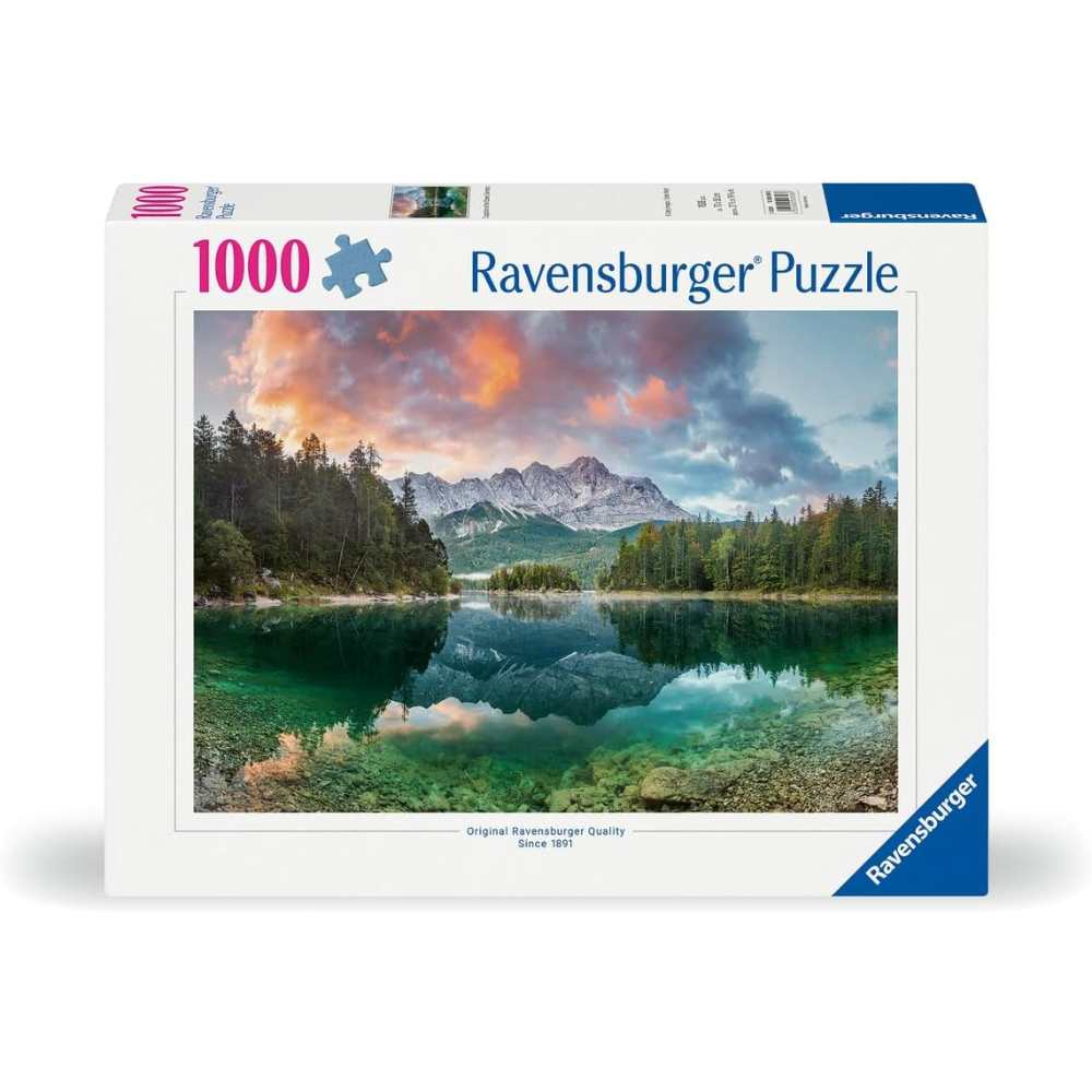 Puzzle Ravensburger Zugspitze at the Eibsee, Germany 1000 pcs