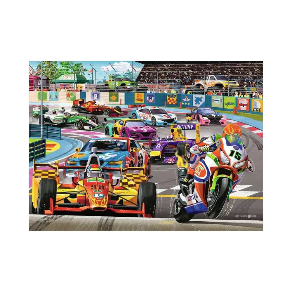 Puzzle Ravensburger enfants Racetrack Rally 60 pcs - Achat en ligne