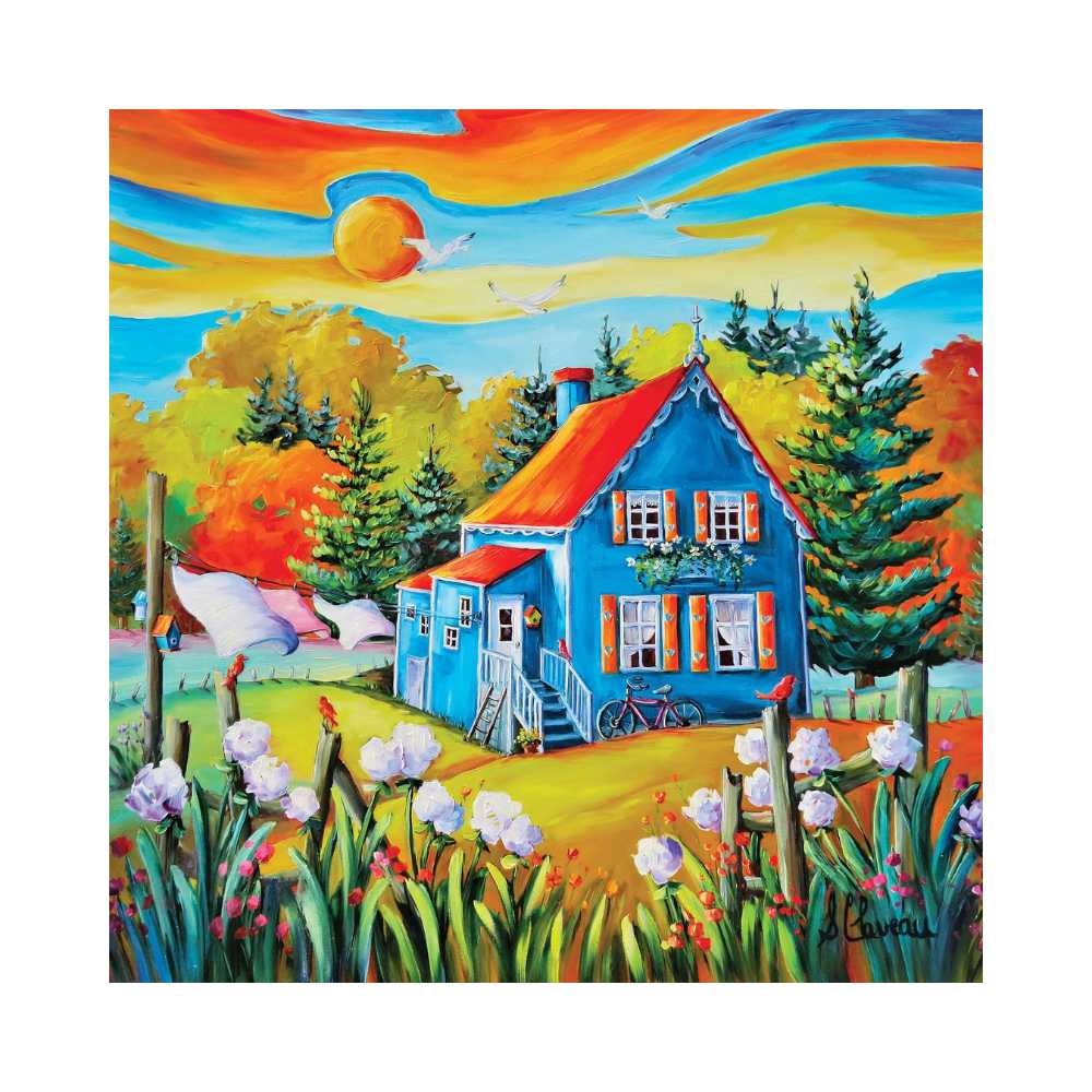 Puzzle carré JaCaRou Pur Bonheur de Suzanne Claveau 1000 pcs