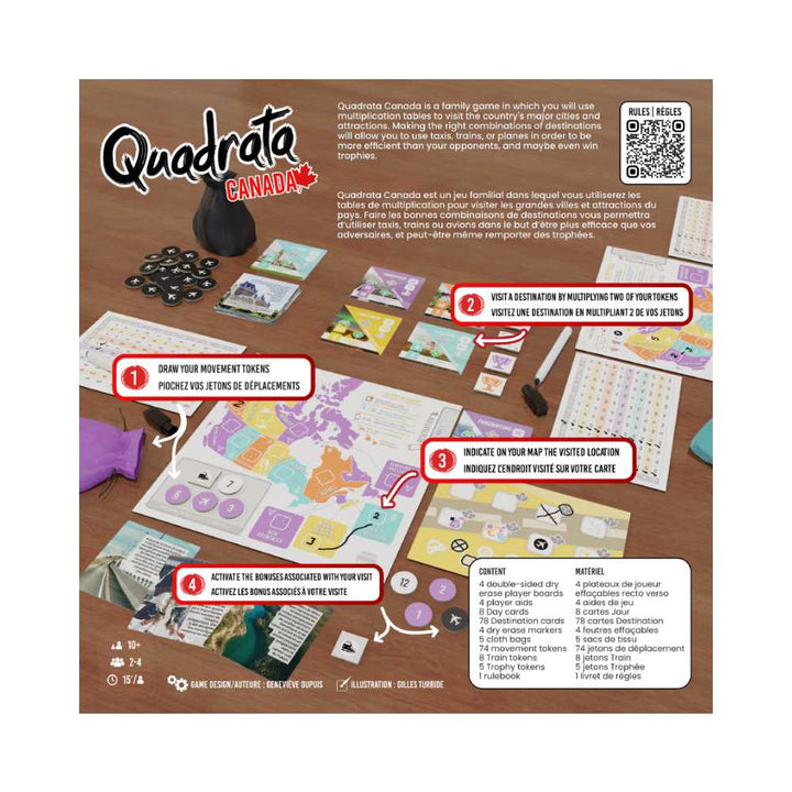 Quadrata : Canada, jeu de société familial - Achat en ligne