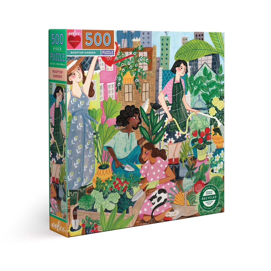 Rooftop Garden eeBoo square puzzle 500 pcs Achat en ligne à L'As des jeux