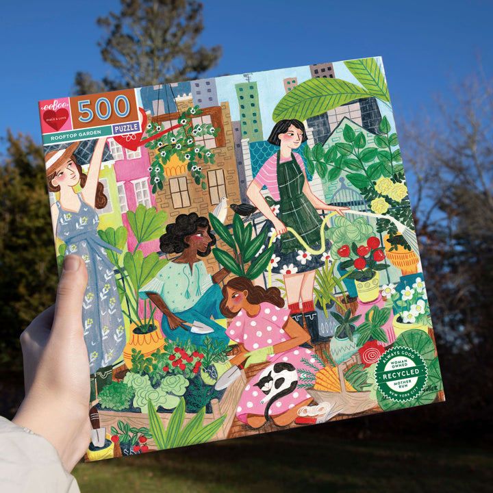 Rooftop Garden eeBoo square puzzle 500 pcs Achat en ligne à L'As des jeux