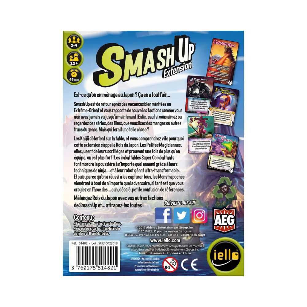SMASH UP: Extension Rois du Japon - Achat en ligne à L'As des jeux